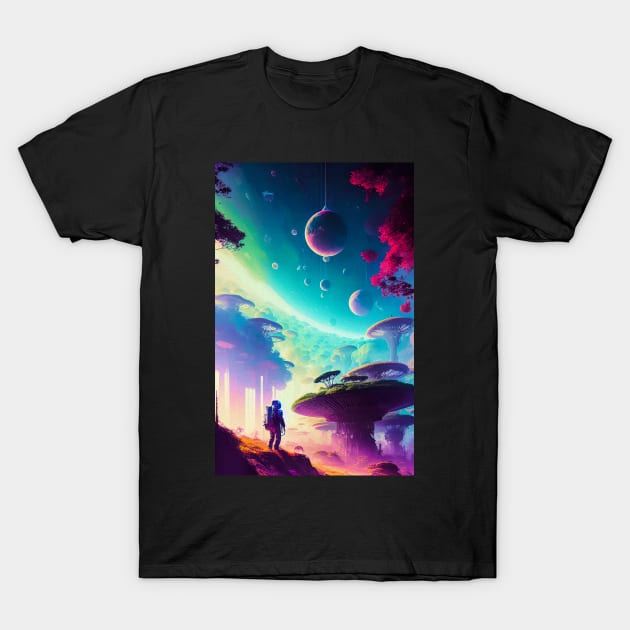 Abstract Another World Explorer T-Shirt by Voodoo Production